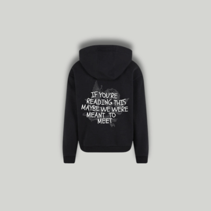 Felpa Nera "If You Are Reading This"