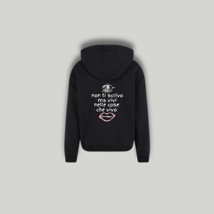 Felpa Nera "Non Ti Scrivo"