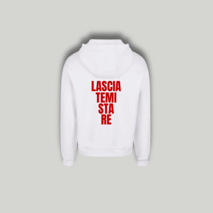 Felpa Bianca "Lasciatemi Stare"