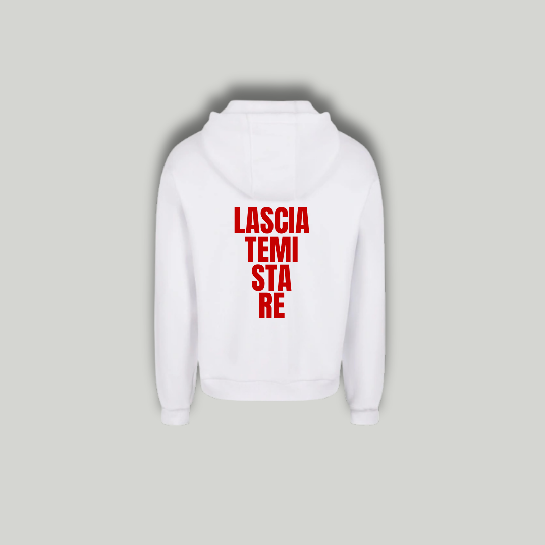 Felpa Bianca "Lasciatemi Stare"