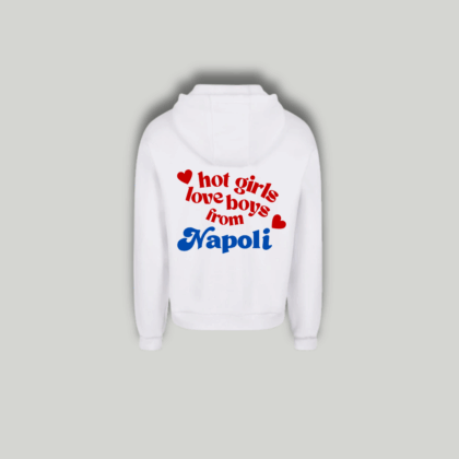 Felpa Bianca "Hot Girls"