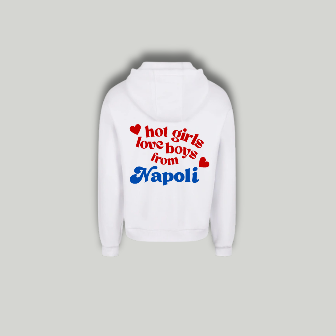 Felpa Bianca "Hot Girls"