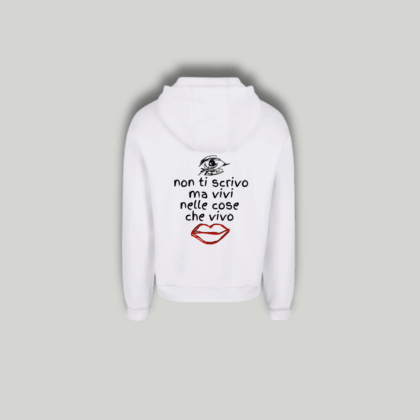 Felpa Bianca "Non Ti Scrivo"