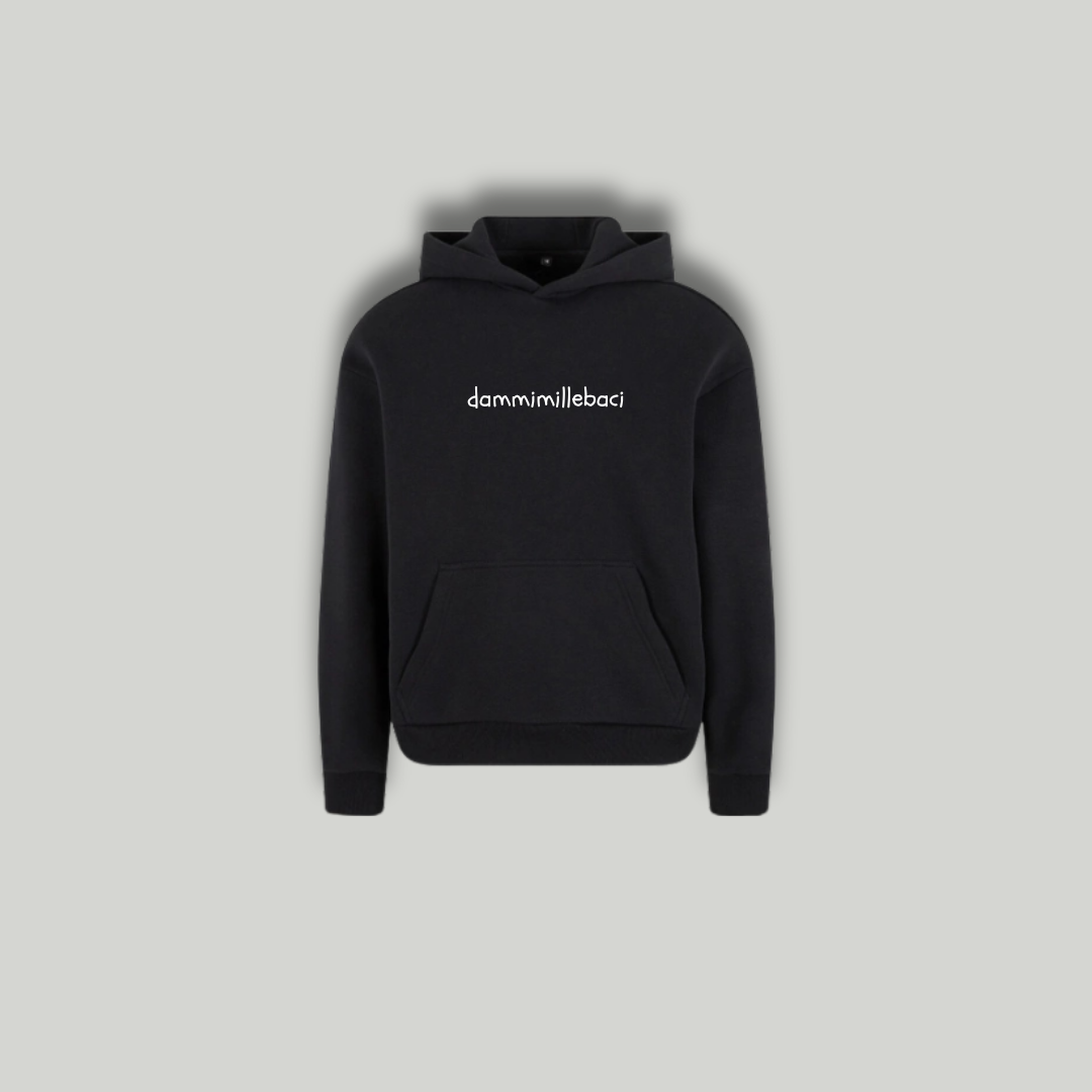 Felpa Nera "Mi Hai Fatto Perdere La Testa" - immagine 2